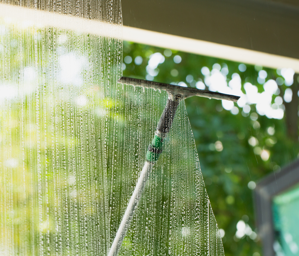 Maid-Serv hard water stain removal Utah windows